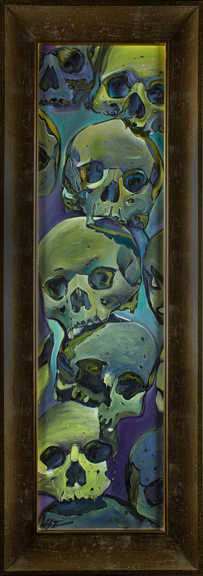 ''Catacombs''
By Wise Kid 
Oil painting on wooden panel
80/20 cm
2015
Available for purchase